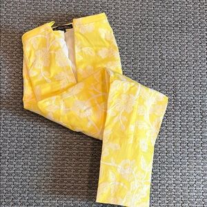 Brooks Brothers Yellow and White Floral Pants